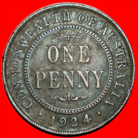 * GREAT BRITAIN (1911-1936)★ AUSTRALIA ★ 1 PENNY 1924!  LOW START★ NO RESERVE! - Penny