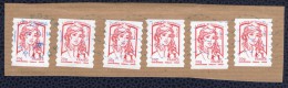 France 2013 Lot 6 Oblitérés Used Stamp Marianne De Ciappa Et Kawena LP 20 Gr Y&T 851 - 2013-2018 Marianne De Ciappa-Kawena