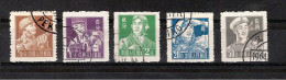 CHINE 1956/1957 // Lot De 5 Métiers  ( N° YT Compris Entre 1062 Et1068)  // Cote 2006 = 1.95 - Gebruikt