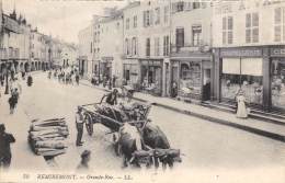 Remiremont    88    Grande Rue  Attelage Vosgien  Transport De Bois  (voir Scan) - Remiremont