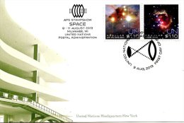 ONU New-York 2013 - Show Card APS STAMPSHOW SPACE Milwaukee 8-11 August 2013 - Cartoline Maximum