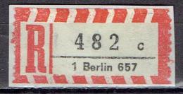 Germany - R-Zettel 1 Berlin 657 (K837) - R- Und V-Zettel