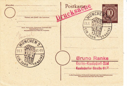 Industrie  Exportschau, Entier Postal Allemagne 1947 - Usines & Industries