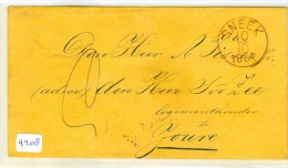 BRIEFOMSLAG Uit 1862 Van SNEEK Via HEEG En HEERENVEEN Naar JOURE   (9408) - Cartas & Documentos