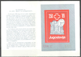 Jugoslawien – Yugoslavia 1989 Postal Tax – Solidarity Week Perforate And Imperforate Booklets MNH - Booklets