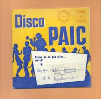 45 T: Lot 4 Disques Souples " Disco Paic " ,1 Seule Pochette,  Adamo, Aznavour, Franz Lehar, Georges Hamel - Spezialformate