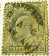 India 1902 King Edward VII 3p - Used - 1902-11 King Edward VII