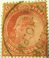 India 1902 King Edward VII 1a - Used - 1902-11  Edward VII