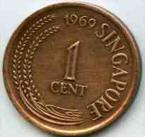 Singapour Singapore 1 Cent 1969 KM 1 - Singapur