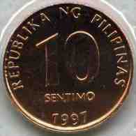 Philippines 10 Sentimos 1997 UNC KM 270.1 - Philippines
