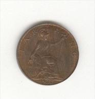 1 Farthing Grande-Bretagne / Great Britain 1922 SUP - B. 1 Farthing