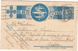 Portugal & Bilhete Postal, Coimbra, Lisboa 1937 (112) - Storia Postale