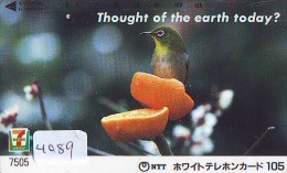 Télécarte Japon  OISEAU * BIRD * VOGEL * 7/11  (4089) PHONECARD JAPAN * TELEFONKARTE - Hühnervögel & Fasanen