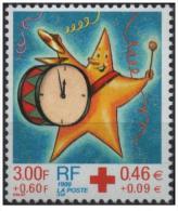 France - YT 3288 - Au Profit De La Croix Rouge - Etoile S'apprétant à Frapper Les Douze Coups De Minuit Sur Un Tambour-h - Ungebraucht