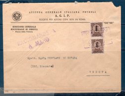 Italia / Italy  1944 - Raccomandata A Mano Per Genova  Con Rec.autorizzato - Marcophilie