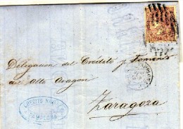 2342         Carta Entera Pamplona 1869  Isabel  Ll - Briefe U. Dokumente