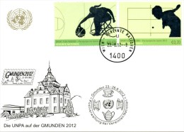 ONU Vienne 2012  - White Card GMUNDEN 23-26 8 2012 "Sport Für Frieden" - Cartoline Maximum