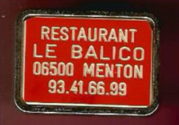 40409-Pin's.Restaurant Le Balico.Menton.numerote 15. - Judo
