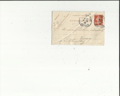 Carte Lettre Petit Format De Exp: Mr Giraud A Chambery 73 Adressé A Mr Bollon Bois A Cognin 73) 1910 Voir Scan - Cartes-lettres