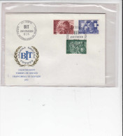 SVIZZERA  1975 -   Yvert  S 443/5 - FDC -  Annullo Speciale -  BIT - ILO