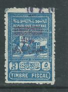 Syrie N° 295a O  Timbres Fiscaux Surchargés  : 5 Pi Bleu Surchargé Faible Oblitération Sinon TB - Used Stamps