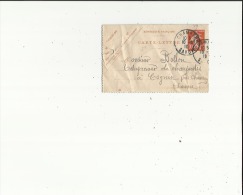 Carte Lettre Petit Format De Exp: Mr  Napoleon  A Chambery 73  Adressé A Mr Bollon Bois A Cognin 73) 1912 Voirscan - Cartes-lettres