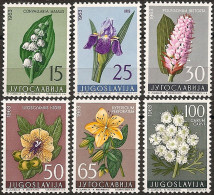 YUGOSLAVIA 1963 Flora-Medicinal Plants Set MNH - Ongebruikt