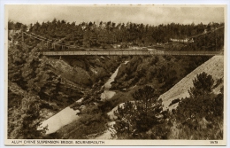 BOURNEMOUTH : ALUM CHINE SUSPENSION BRIDGE - Bournemouth (fino Al 1972)