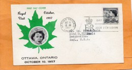 Canada 1957 FDC - 1952-1960