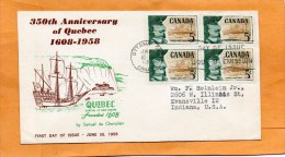 Canada 1958 FDC - 1952-1960
