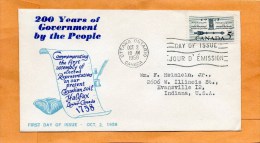 Canada 1958 FDC - 1952-1960