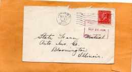 Canada 1937 Cover Mailed To USA - Storia Postale