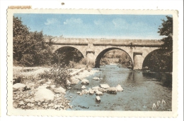Cp, 09, Le Peyrat-sur-L´Hers, Le Pont Sur L´Hers, Voyagée 1955 - Other & Unclassified