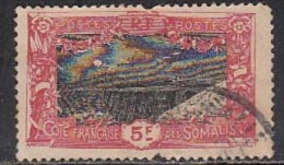 5f  French Somali Coast / Somalia, Railway Bridge, Train, Used 1915, (Cond., As Scan) - Oblitérés