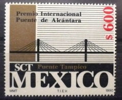 MEXIQUE PONT, PONTS  1 Valeur Emise En 1990. Puente De Alcantara. MNH, Neuf Sans Charniere - Bridges