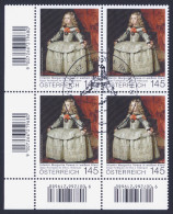2014 AUSTRIA "MARGARITA TERESA" QUARTINA ANNULLO PRIMO GIORNO - Used Stamps