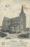 Jodoigne  -   L'Eglise   (vlekken)   Genappe  1912  Naar Ixelles - Geldenaken