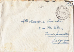 13231# POSTE MILITAIRE LETTRE ALLEMAGNE Obl POSTES - POSTERIJEN BPS 1 1965 Pour FOREST BRUXELLES - Legerstempels