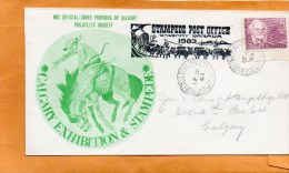 Stampede Post Office Calgary Canada 1963 Cover - Brieven En Documenten