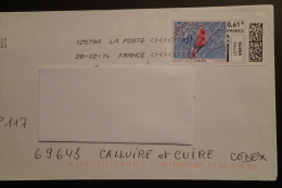 Moineau - Timbre En Ligne Sur Lettre - E-stamp On Cover 2455 - Cernícalo