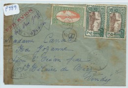 FRANCE - GUADELOUPE - LETTRE AVEC CONTROLE POSTAL POUR LA FRANCE 1940 - Covers & Documents