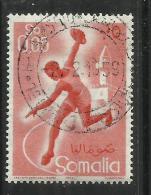 SOMALIA AFIS 1958 SPORT SPORTS CENT. 5c CENTESIMI USATO USED OBLITERE' - Somalia (AFIS)