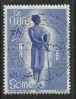 SOMALIA AFIS 1958 SPORT SPORTS CENT. 8c CENTESIMI USATO USED OBLITERE' - Somalia (AFIS)