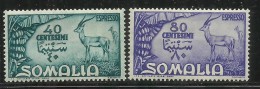 SOMALIA AFIS 1950 SOGGETTI AFRICANI ESPRESSI SPECIAL DELIVERY SERIE COMPLETA COMPLETE SET MNH - Somalia (AFIS)