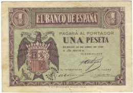 1 PTA DEL 30 DE ABRIL 1938 - 1-2 Pesetas