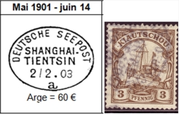 Kiao Tchéou - Kiautschou / Y&T No 1 Mi Nr 5 / SEEPOST SHANGHAI TIENTSIN - Kiautchou