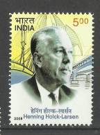 INDIA, 2008, Henning Holck Larsen, (Pioneer Of Engineering Industry Architecture),  MNH, (**) - Neufs