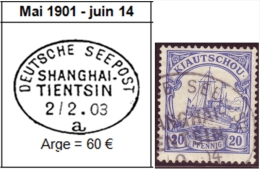 Kiao Tchéou - Kiautschou / Y&T No 4 Mi Nr 8 / SEEPOST SHANGHAI TIENTSIN - Kiauchau