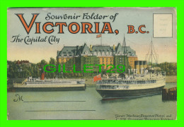 VICTORIA, BC  - CARNET SOUVENIR FOLDER OF VICTORIA, BC - 16 PHOTOS - PUB. BY THE COAST PUB. CO - - Victoria