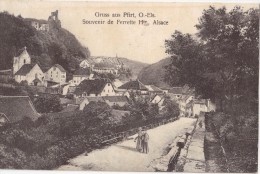 CPA Animée - Souvenir De FERRETTE (68) - Gruss Aus Pfirt, O.-Els  - 1911 - Ferrette